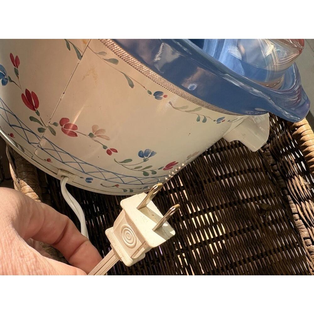 Vintage RIVAL Crock Pot 5 Quart Slow Cooker Grandma Core Cottage Stoneware - Picture 8 of 8